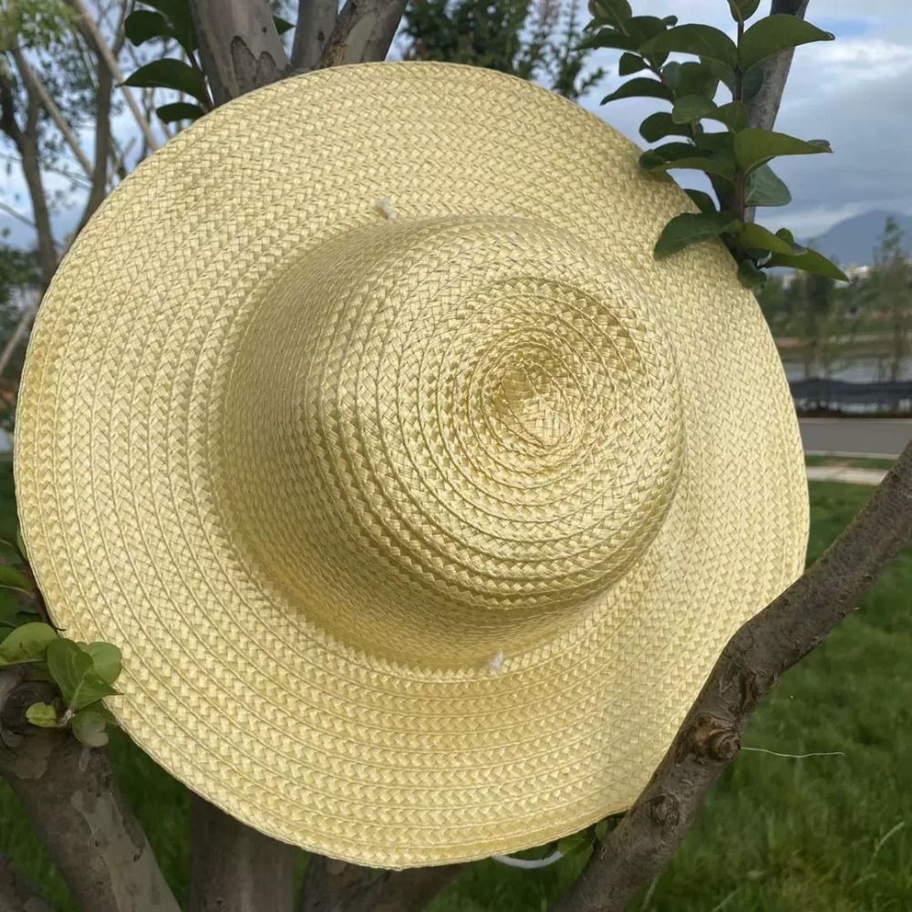 Summer Wide Brim Straw Hat wit - đánh giá và giá Bucket Hat Straw