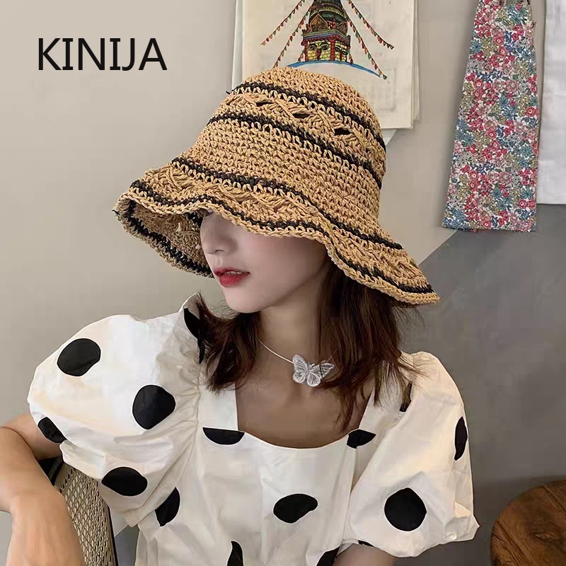 Summer Hat Women Straw Sun Hat - đánh giá và giá Bucket Hat Straw